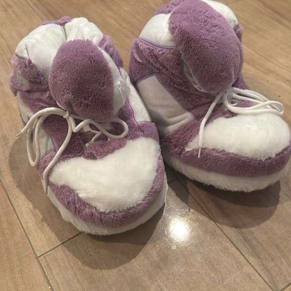 Sneaker Slippers Non Slip Sole Indoor House Plush Slippers Unisex Indoor Floor - Picture 5 of 5